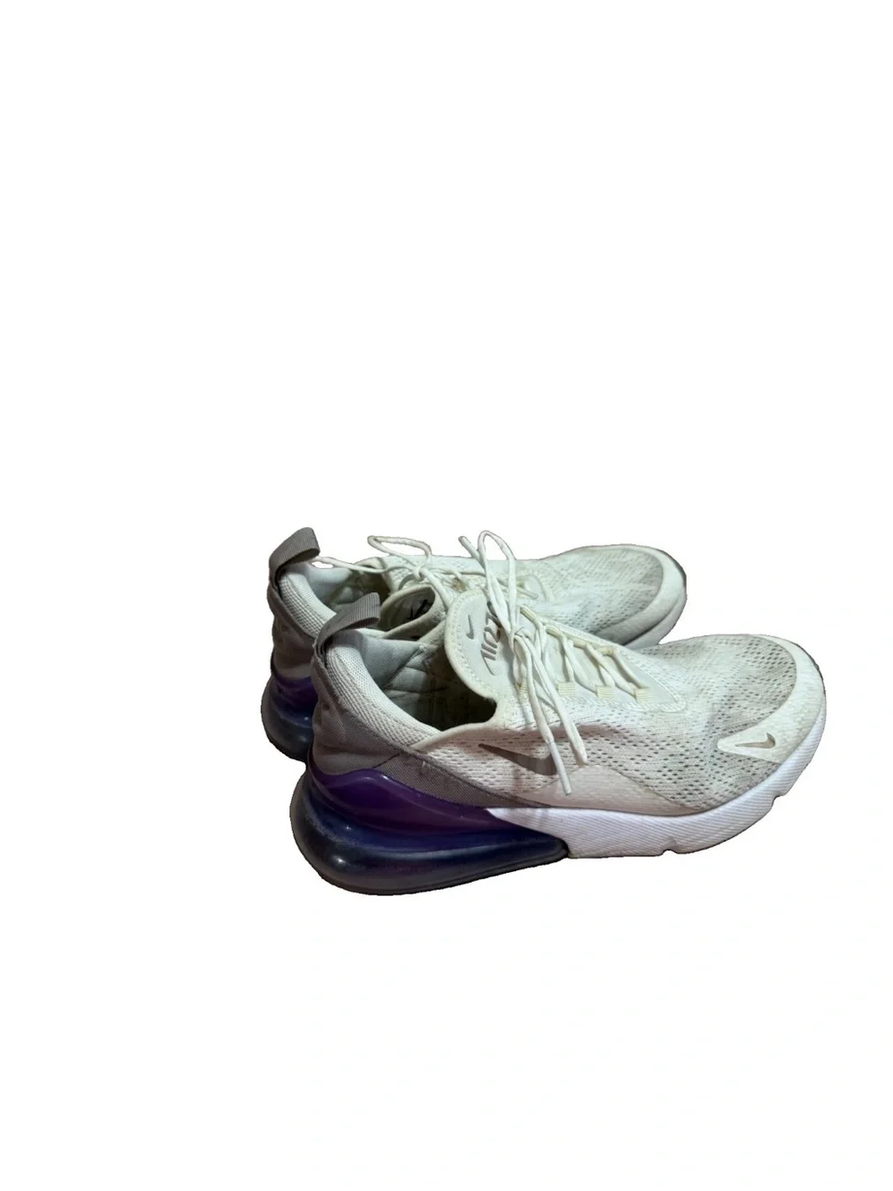 Nike Air Max 270 Sail Space Purple Women’s Size 8 Running Shoes